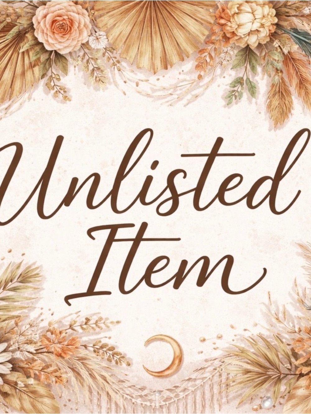 Unlisted Item